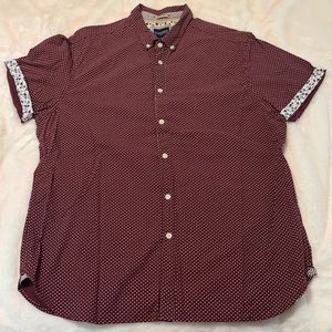 Denim and flower shirt xl